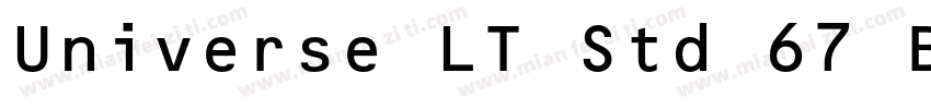 Universe LT Std 67 B字体转换